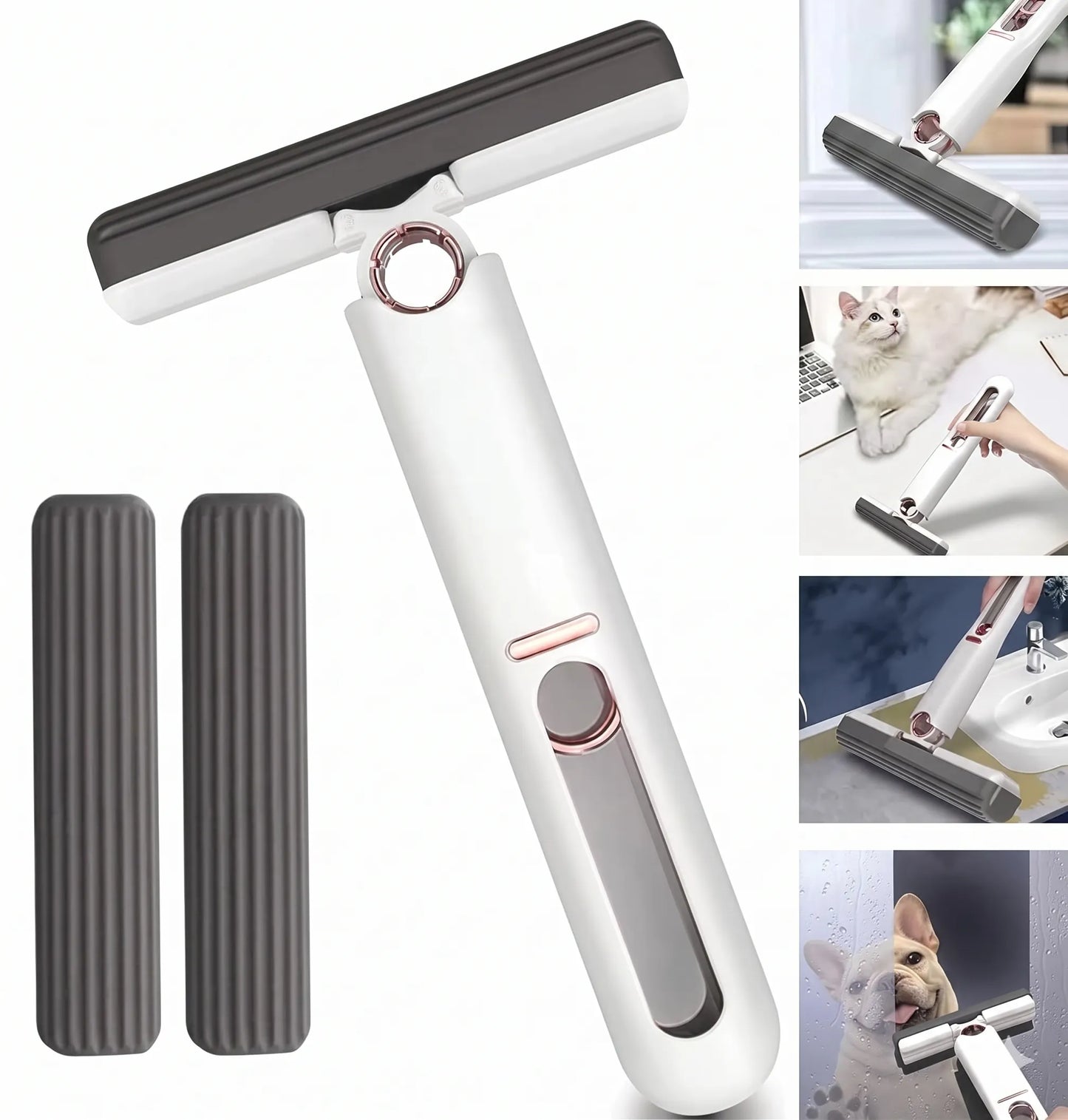 Mini Self-Squeeze Magic Mop | Portable Absorbent Cleaning Mop